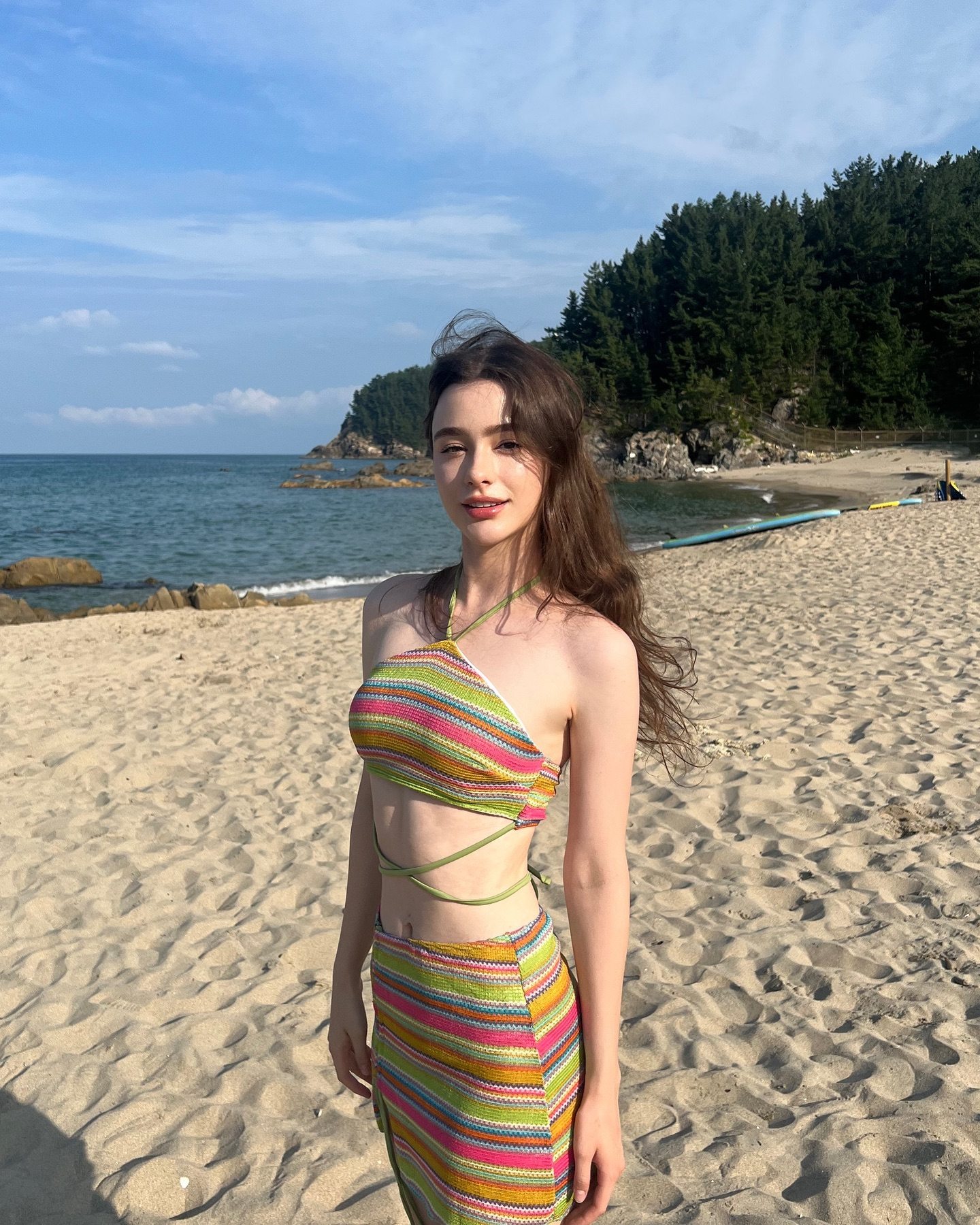 Bild markiert mit: Skinny, Brunette, Dasha Taran, Beach, Cute, Russian, Safe for work, Tummy