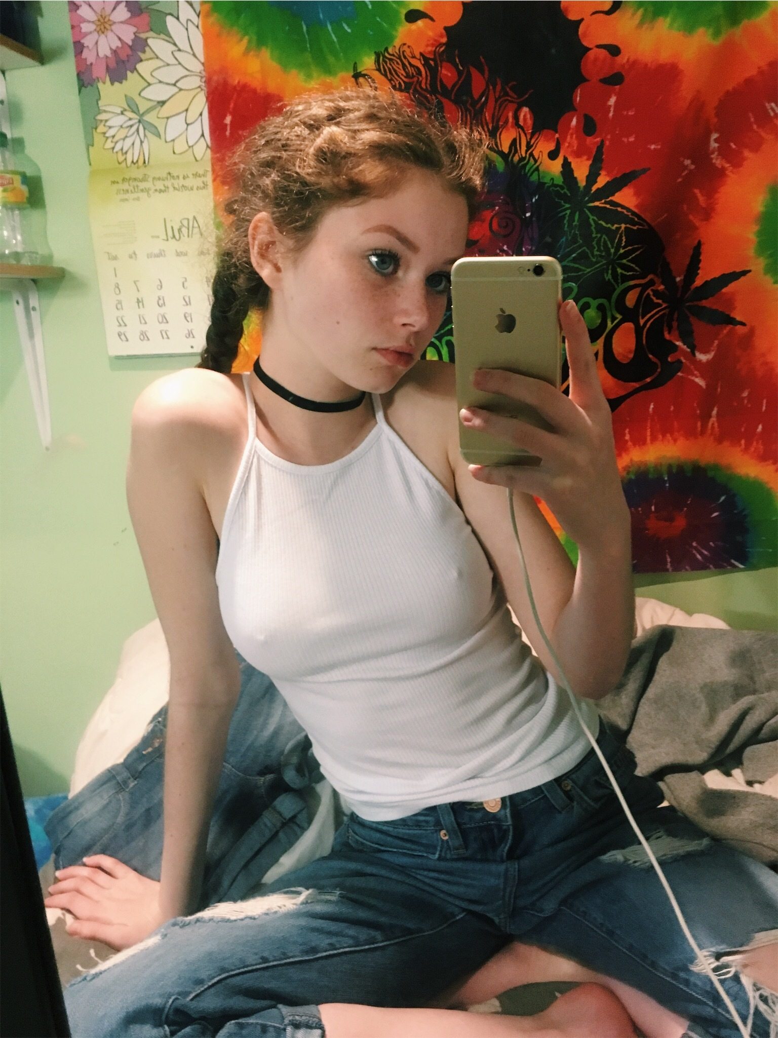 Bild markiert mit: Skinny, Eyes, Redhead, Selfie, What is her name, Boobs, Braid, Cute