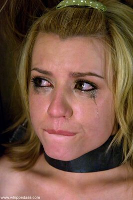 Picture tagged with: American, Blonde, Eyes, Lexi Belle, Whipped Ass, Bondage, Close-up, Face