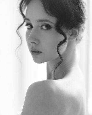 Bild markiert mit: Anastasia Grinenko, Black and White, Brunette, Denis Goncharov, Eyes, Russian, Cute, Face