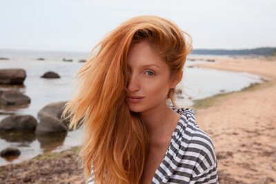 Bild markiert mit: Beach, Eyes, Fugite, MET Art, Red Fox - Michelle Starr - Michelle H, Redhead, Sexy Wallpaper, Ukrainian, Safe for work