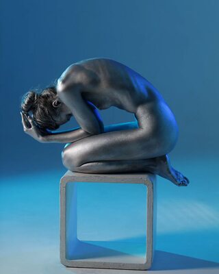 Bild markiert mit: Skinny, Anastasia Grinenko, Brunette, Feet, Igor Kuprianow, Legs, Art, Body painting